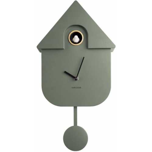 Karlsson Cuckoo Wall Clock Jungle Green Naken Interiors